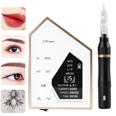 Permanent Makeup Machine Wireless PMU Pen Eyebrow Lip Liner Rotary Motor Tattoo Machine Kit MTS Tattoo Micropigmentation Device