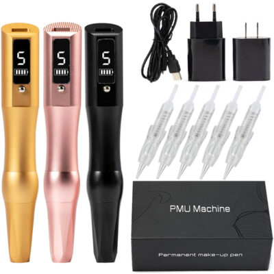 Wireless PMU Machine 4 colors with Cartridge Needles Wireless PMU Machine 4 colors with Cartridge Needles