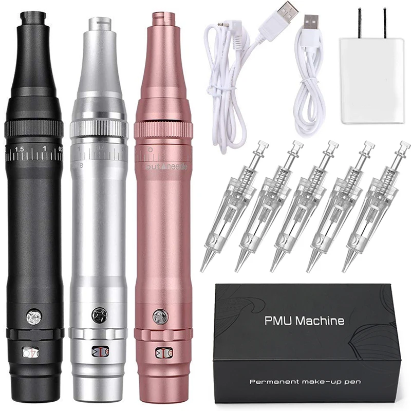 Wireless PMU Machine Permanent Makeup for Eyebrows Miroblading Eyeliner Lip