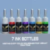 Goldplume Complete Tattoo Kit, Wireless Tattoo Machine Kit, Tattoo Gun Kit with 1500Mah Tattoo Power Supply, 10 Tattoo Needles and 7 Bottles of Tattoo Ink and Other Tattoo Accessories, Complete Tattoo Kit Suitable for Beginners and Tattoo Masters
