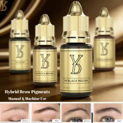 YDPMU Professional Permanent Makeup Pigment Hybrid Fluid Cream Microblading Ink for Eyebrow Brows Lip Semi Permanent PMU Machine