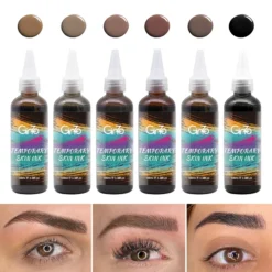 Temporary Eyebrows Air Brushing Tattoo Ink for Permanent Makeup Pigments 100ML/Bottle 6 Colors AirBrush PMU Pigment