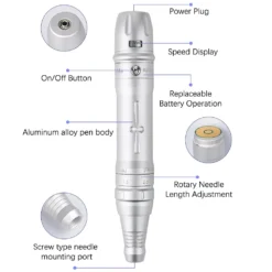 Wireless PMU Machine Permanent Makeup Kits, Tattoo Pen For Lip/Eyeliner / Eyebrows Microshading Microblading Tattoo Kits