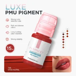 15ML Luxe PMU Pigment Europe's Best-selling 9 Colors Lip Tattoo Ink For Semi Permanent Makeup Nano Lips Microblading Pigment
