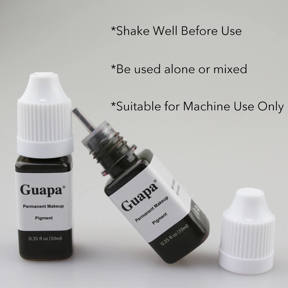 Guapa 10ml Organic Plant Water Base Natural Eyebrow Tattoo Ink Micropigmentation Permanent Makeup Eyeliner Pigment