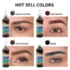 Kingzoo Airbrush Brow Ink Waterproof Semi Permanent Eyebrow Tint Spray Pigment for Brows Beard 30ML 6 Colors