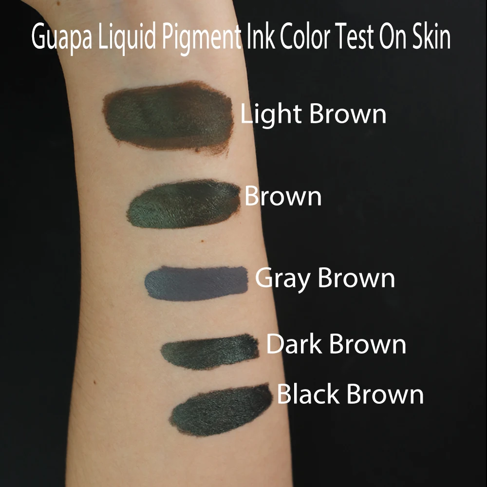 Guapa 10ml Organic Plant Water Base Natural Eyebrow Tattoo Ink Micropigmentation Permanent Makeup Eyeliner Pigment