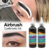 Kingzoo Airbrush Brow Ink Waterproof Semi Permanent Eyebrow Tint Spray Pigment for Brows Beard 30ML 6 Colors