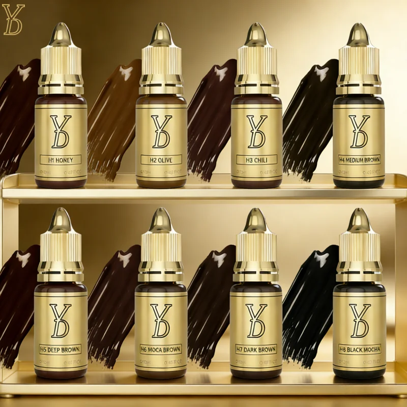 YDPMU Professional Permanent Makeup Pigment Hybrid Fluid Cream Microblading Ink for Eyebrow Brows Lip Semi Permanent PMU Machine